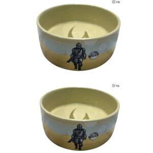 Set 2 New Mandalorian Child Desert Dog Bowl